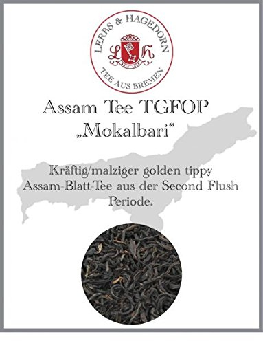 Lerbs & Hagedorn, Assam Tee TGFOP „Mokalbari“ | Kräftig, Malzig 1kg (ca. 81 Liter) Golden Tippy, Second Flush, Blatt Tee