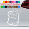 Domo Kun mit Schleife Aufkleber Sticker JDM Anime Manga Japan 18 Farben 5 Größen