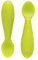 Ezpz EUSSG001 Paire de cuillères en silicone pour bébé Vert