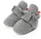 Stivali Invernali per Neonato Unisex Fondo Morbido Antiscivolo Stivali da Neve Bambino Cotone Piatto Pelliccia Calzino Bootie Regolabile (6-12 Mesi, D_ Grigio Scuro)
