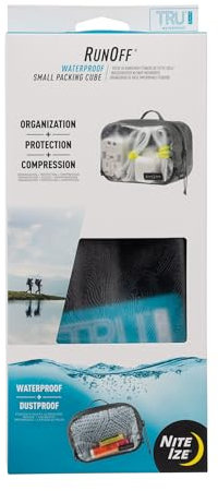 Nite Ize Unisex – Erwachsene Runoff wasserdichter Packwürfel, schwarz, Klein