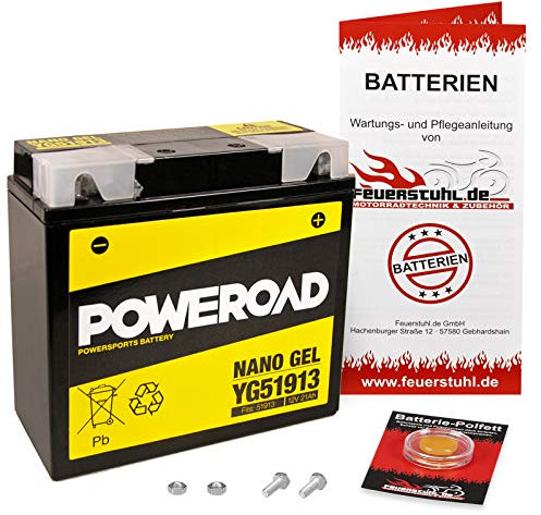 Gel-Batterie für BMW R 50/5, wartungsfrei, einbaufertig, startklar, inkl. 7,50€ Pfand