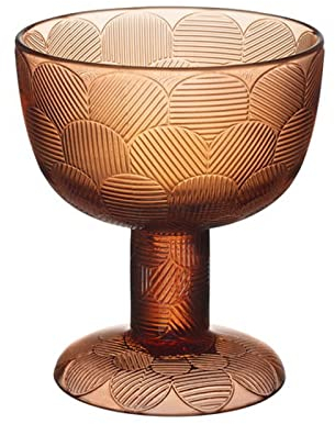 Iittala 1051298 Miranda Schale auf Fuß 145mm, orange, Glas