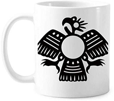 Tasse aus Keramik mit abstraktem Adler-Motiv
