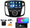 WOSTOKE Automóviles CarPlay Android Auto Navegación Estéreo GPS Radio Cámara de Marcha Atrás 9 IPS Pantalla Táctil Tabletas Pad Reproductor de Medios para Ford Focus 2011-2018 Octa Core 3G+32G