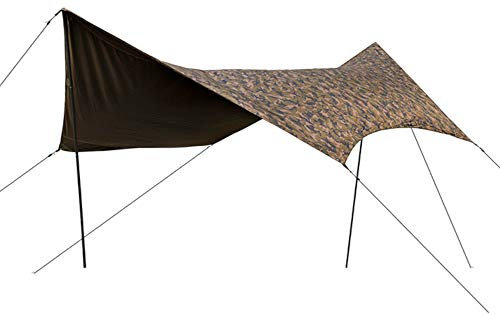 Fox Camo Tarp 430x345x200cm - Wetterschutz zum Karpfenangeln, Regenplane zum Angeln, Überwurf zum Schutz vor Regen & Sonne