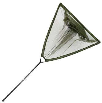 Sporting Wholesale 42 Inch Green Carp Fishing Landing Net and 2pc Telescopic Handle Set up Pole