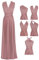 Edaydress Umwandelbares Maxikleid, vielseitig verwendbar, für Party, Hochzeit, Brautjungfer, lange Kleider, 41 Light Polignac, 30/56/(XS/3XL)