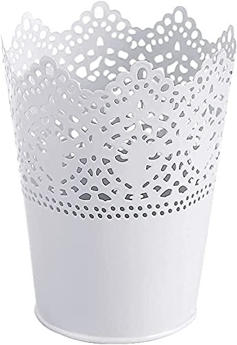 Bprtcra Pot de Fleurs Vase Pot à Crayons Pot Pen Rangement Organisateur de Bureau Maquillage Holder, Pots à crayons en plastique creux pour bureau, Stylo Organisateur de Pinceau de Maquillage,Type A