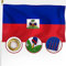 XIFAN Premium Haiti Haitianische Flagge, 7,6 x 12,7 cm, doppelseitiges gesticktes Bild, strapazierfähig, 210D Nylon, Haitianische Flaggen, langlebig mit genähten Streifen/4 Stichsäumen/Messingösen