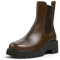 Camper Milah K400575, Stivaletto Chelsea Donna, Marrone medio 011, 36 EU