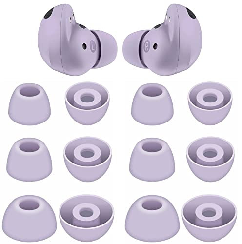 JNSA Silikon-Ohrstöpsel, Ersatz für Galaxy Buds 2 Pro Ohrstöpsel, S/M/L 3 Größen, 3 Paar, passen in die Hülle, Ohrstöpsel Ohrgels, (Violett) 2prov