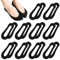 ZOCONE 10 Pairs No Show Socks Women Invisible Black Shoe Socks Women Low Cut Liner foot Socks Boat Shoes Sneakers and Loafers Non Slip Socks for Women with Silicone Strips Size 3-6 (Black)