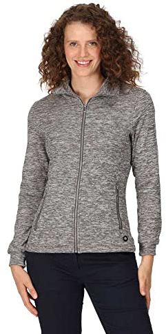 Regatta Damen Women's Azaelia Full-Zip Fleece Jacket Fleecejacke, Dunkelgrau (Dark Grey Marl), 34