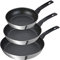 Prestige 9 x Tougher Stainless Steel Frying Pan Set Non Stick - Induction Frying Pan Set of 3, 21/25/29cm with Scratch Resistant Non Stick, Stay Cool Handles, Dishwasher Safe Cookware