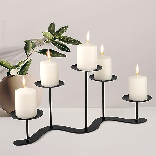AJART Fireplace Candle Holder - 17 inch Candle Stand for Table Centerpiece