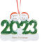 lorajewel Personalised Christmas Ornament Pendant with 2/3/4/5/6/7/8 Names Personalised Christmas Bauble Christmas Tree Decoration 2023 Family Christmas Ornament (2 Name, B)