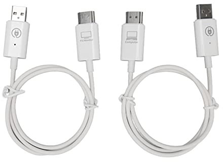 Transmisor y Receptor HDMI Inalámbrico, Kit Extensor HDMI Inalámbrico 1080P, Adaptador de Pantalla HDMI Portátil para Transmisión Desde Computadora Portátil, PC a HDTV/Proyector,