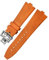AXPTI Convex Typ Fluoros Gummi Uhrenarmbänder 24x7mm Fit für Vacheron Constantin Übersee Schnellverschluss Silikon Strap Schraube Schnalle, 24 mm, Achat