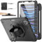 SEYMAC stock Case for iPad Pro 11 & Air 4th/5th Generation 10.9 Inch, Shockproof Case with Screen Protector, Rotating Hand Strap/Stand, Shoulder Strap, Wireless Charging Pencil Slot, Black
