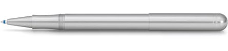 Kaweco LILIPUT Kappen-Kugelschreiber Silber I Exklusiver Kuli für Standard D1 Minen inklusive Retro Metallbox I Metall Aluminium Kugelschreiber 13 cm