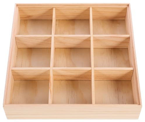 TOPBATHY Aufbewahrungskiste Holztablett Sushi-Teller Aufbewahrungsbox für Obst Essenstablett Teebeutel Zuckerpakethalter für Kaffeebar Brot Vitrine Haushalt Trockenfrüchte Halterung