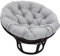 AZVFLY Papasansessel Kissen, Papasan Sitzkissen für Hängesessel, Rund Papasan Sessel, Bequem Weich Sitzkissen, Hängesessel Kissen für Korbsessel, Garten Stuhlauflag