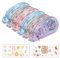 6 Pcs Glue Roller, Double Sided Tape Dispenser, Transparent Scrapbook Tape, Glue Roller for School, Home, Office, Crafting, Cards, Journal and Scrapbook Accessories (6pcs)