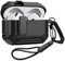 Lock Case for AirPods 4 Cover, Shock-Proof Protective Case with Keychain and Strap for Apple Airpods 4th Generation(2024) -Black1