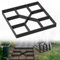HENGMEI DIY Betonform Gehweg Form Gehwegen Schalungsform Gießform Pflasterform Schablone Terrassenformen Fliesenformen für Beton, Pflastersteine, Terrassenplatten (1 Stücke, Quadrat-02)