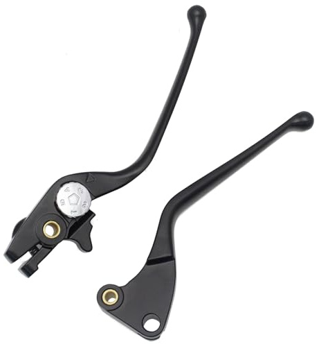 KFJFDHES Motorcycle Brake Lever Bremskupplungshebel/Passend for Victory Kingpin Hammer Vegas Highball Cross Roads Vision Gunner Motorrad Hydraulischer Bremshebel Motorrad-Bremshebel(1 Pair Black)