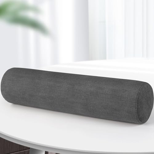 UWOBTN Runde Nackenrolle 40x10 40x15cm Weiches Zylinderförmige Kissen für Kopf, Nacken, Rückenstütze Rollenkissen with Abnehmbar Cover(1@,10x40cm/4x15.7in)