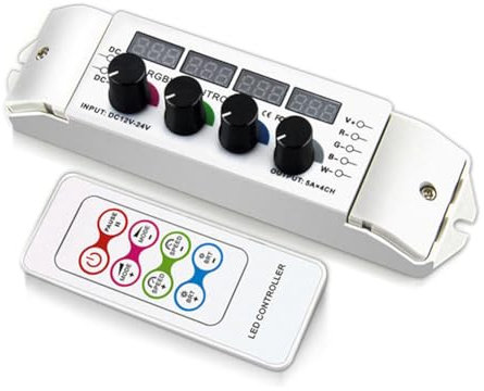 Begchy DC12V-DC24V BC-354RF 5Ax4CH Uscita RGB RGBW Led 5050 3528 Striscia Controller RF Manopola Dimmer Remoto