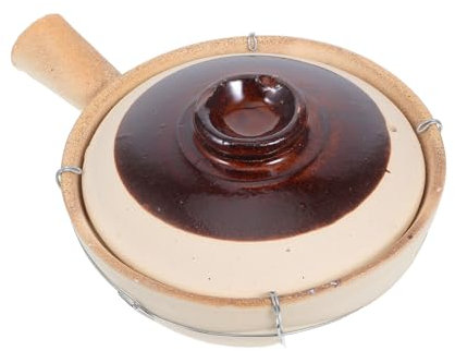 FUNOMOCYA Tontopf Zum Kochen Japanischer Und Chinesischer Keramik-topf Für Hot Pot Bibimbap Und Suppe Hause Und Unterwegs