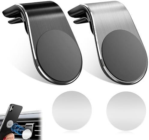 HABNI Supporto Auto Smartphone Magnetico Universale Porta Cellulare Auto per iPhone Xs/Xs Max/XR/X / 8/8 Plus / 7/7 Plus, Galaxy S10 / S10+ / S9 / S9+ Huawei P30 Pro P9 P10 and More