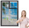 Mosquito Net Window Balkon 70x90cm Schwarz Insektenschutzrollo füR Dachfenster Insektenschutz DIY