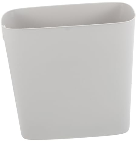 IMIKEYA 2pcs Kitchen Bin for Narrow Spaces Compact Trash Basket for Bathroom Bedroom Office and Living Room Modern Minimalist Waste Container for Towels and Garbage Warm Grey