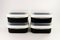 TUPPERWARE Naschkätzchen 1,2 L schwarz flach (4) Vorratshaltung Apollo Royal