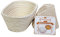 Saint Germain Bakery Premium-Brotkorb, rund, mit Einsatz – perfekter Brotform-Gärkorb für die Herstellung von schönem Brot (25,4 cm, oval)