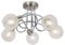 UKEW Modern 5 Way Ceiling Lights - Semi Flush Crossover Lighting with Wire Mesh Lamp Shades - Suitable for Lounge Dining Room Living Room