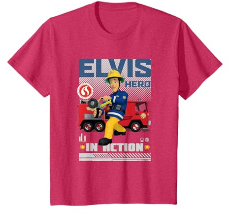 Kinder Feuerwehrmann Sam T-Shirt, Elvis, viele Größen+Farben T-Shirt