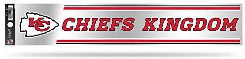 Rico Industries NFL Heckklappen-Aufkleber, 7,6 x 43,2 cm, NFL Kansas City Chiefs Heckklappen-Aufkleber, 7,6 x 43,2 cm., TGS2701, rot, 3 x 17-inches