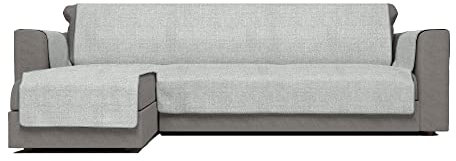 Komfort-Antigleiten-Sofa-Decke mit chaiselongue,190cm, grau