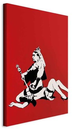 murando - Leinwandbild Frau erotisch rot, 80x120 cm, 1-teilig, Schlafzimmer | Hochwertige Leinwand, sofort aufhängbar, ideal fürs Wohn- oder Schlafzimmer, wasserfest und lichtecht, langlebig, stilvoll