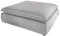 Invicta Interior Großer Hocker Heaven 100cm grau Leinenstoff Landhausstil Federkern Polsterhocker Hussenhocker