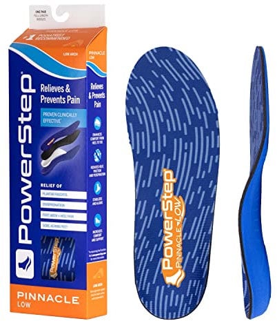 Powerstep Pinnacle Low, Blau/Orange, Men's 14-15