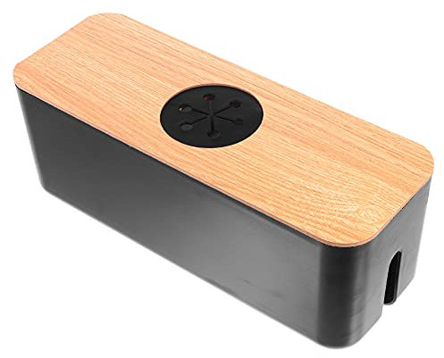 Kabelmanagement Box Kabel-Organisationsbox Kabelbox Schwarz Verstecken und verbergen Sie Steckdosenleisten und Stromkabel vor Fernsehgeräten, Computern und Schreibtischen