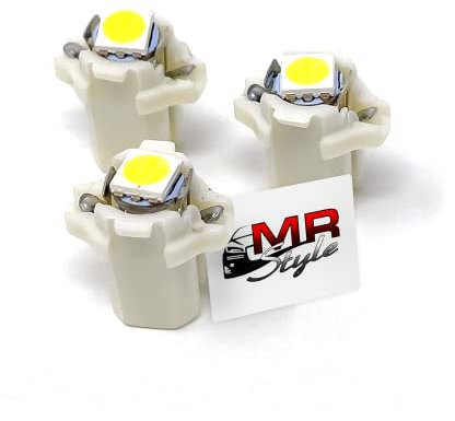 MR-Style Set Aufkleber und 3x high Power LED Tachobeleuchtung (weiß) kompatibel mit VW Golf 2 1983-1992, Instrumentenbeleuchtung Umbauset