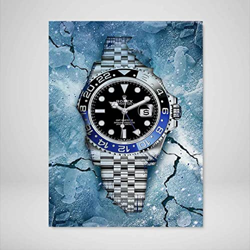 DEVICI Wandbilder – Rolex GMT-Master II Batgirl – Wandbilder Wohnzimmer, Büro, Bilder Leinwand, Poster & Kunstdrucke, Wanddekoration Wohnzimmer