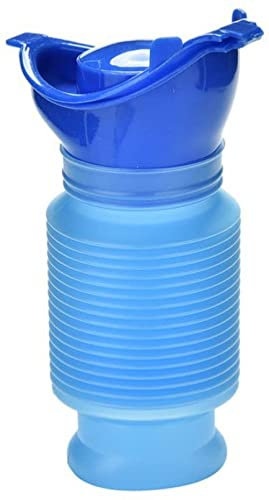 NED Urinoir d'urgence 750 ML, Portable Mini Camping en Plein Air Voyage Rétractable Personnel Mobile Toilette Pot Pipi Bouteille pour Enfants Adultes